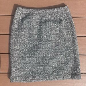 Eddie Bauer Vintage Black and White Wool Blend Pencil Skirt